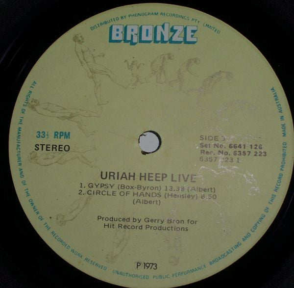 Uriah Heep : Uriah Heep Live (2xLP, Album, Gat)