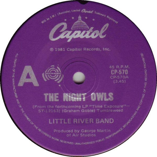 Little River Band : The Night Owls (7&quot;, Single)