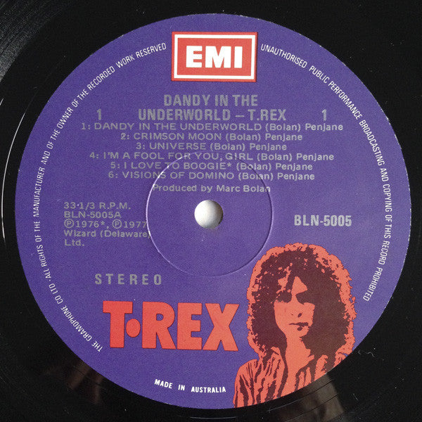 T. Rex : Dandy In The Underworld (LP, Album)