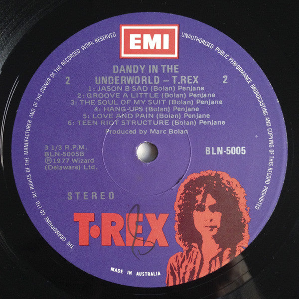 T. Rex : Dandy In The Underworld (LP, Album)