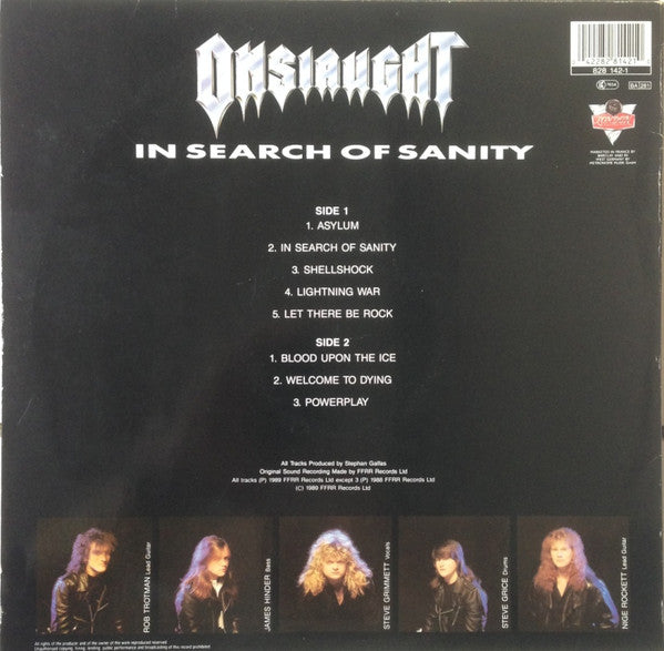 Onslaught (2) : In Search Of Sanity (LP, Album)