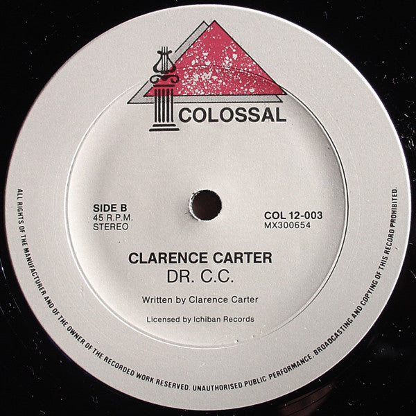 Clarence Carter : Strokin / Dr. C.C. (12")