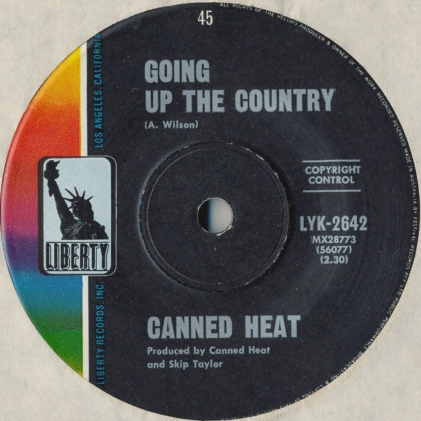 Canned Heat : Going Up The Country (7&quot;, Single)