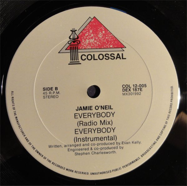 Jamie O'Neil : Everybody (12", Single)