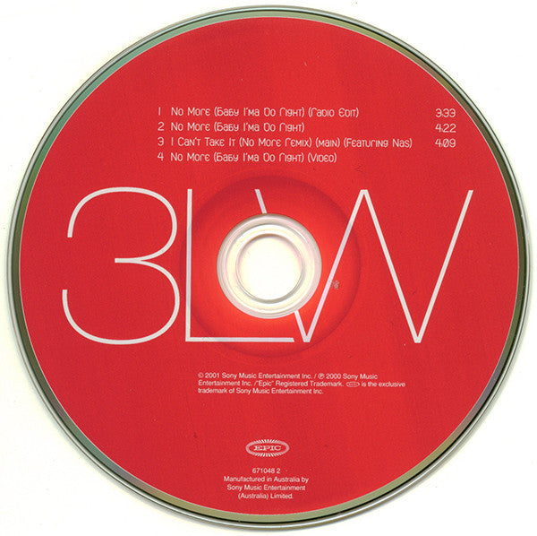 3LW : No More (Baby I'ma Do Right) (CD, Single, Enh)