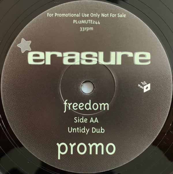 Erasure : Freedom (Quake And Untidy Mixes) (12", Single, Promo, 2)