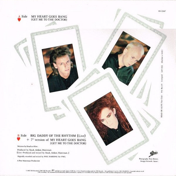 Dead Or Alive : My Heart Goes Bang (Get Me To The Doctor) (12", Single)