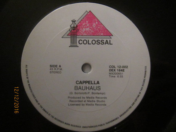 Cappella : Bauhaus (12&quot;)