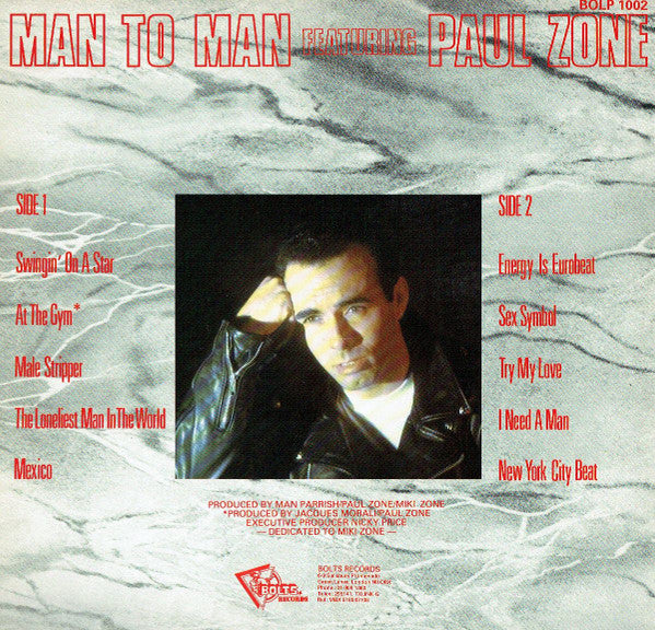 Man 2 Man Featuring Paul Zone : Man To Man Featuring Paul Zone (LP)
