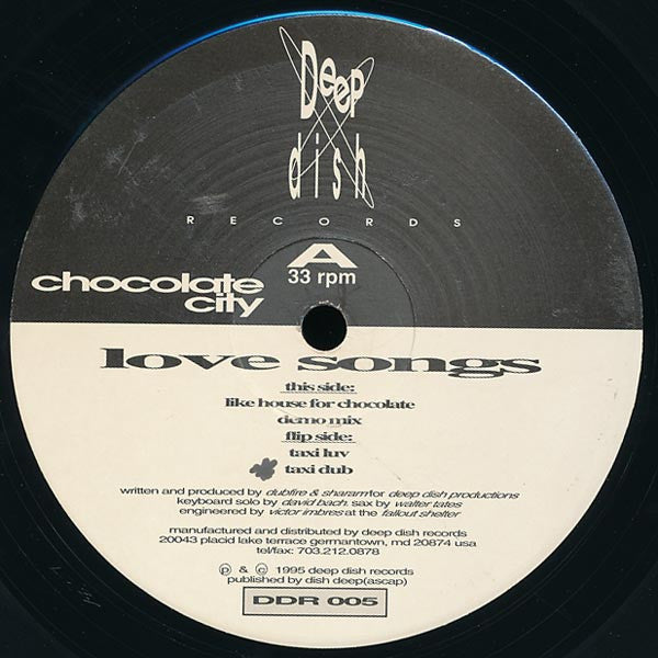 Chocolate City : Love Songs (12")