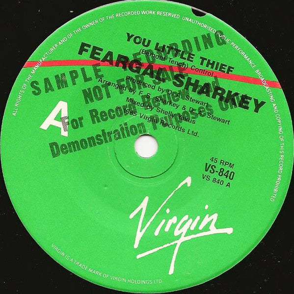 Feargal Sharkey : You Little Thief (7", Single, Ltd)