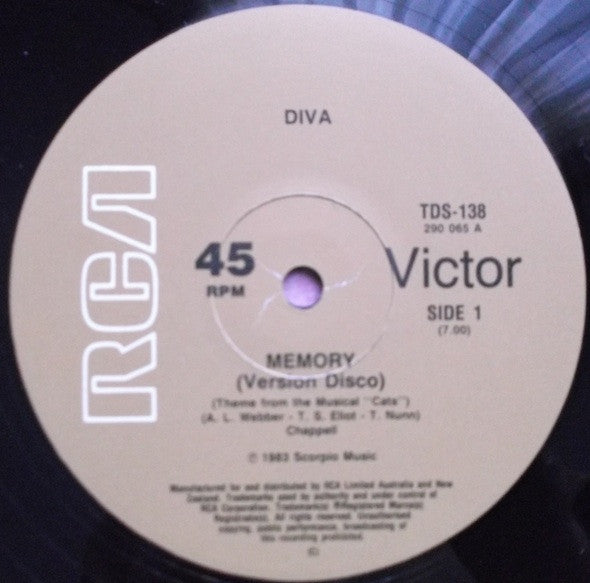 Diva (24) : Memory (12&quot;, Single)