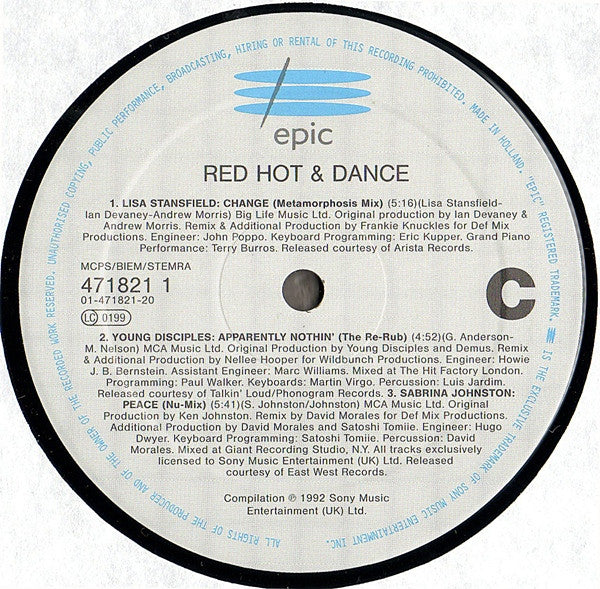 Various : Red Hot + Dance (2xLP, Comp)