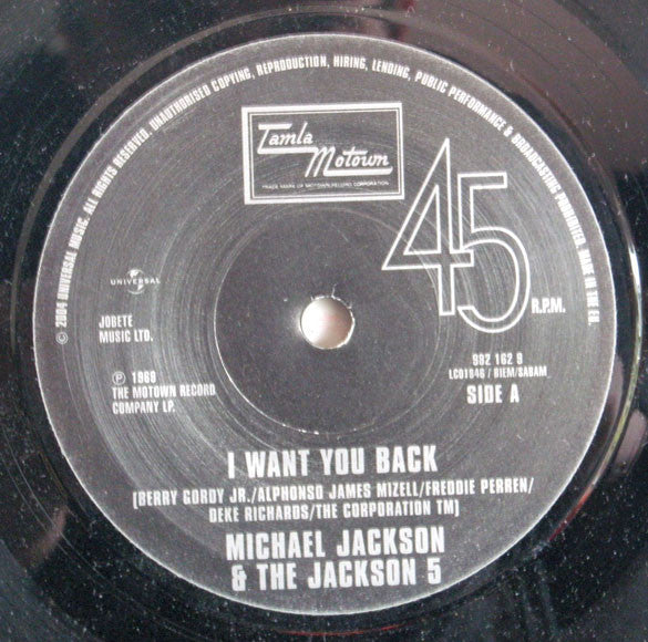 Michael Jackson & The Jackson 5 : I Want You Back / Doctor My Eyes (7", Single, Ltd)