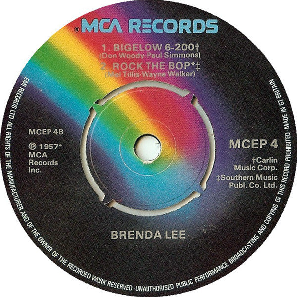 Brenda Lee : Let's Jump The Broomstick (7", EP, Mono, 4-P)