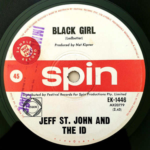 Jeff St. John And The Id (4) : Black Girl (7")