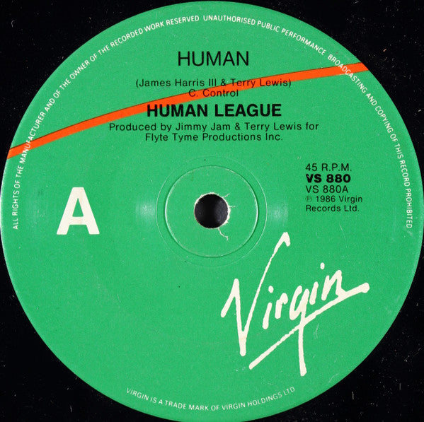 The Human League : Human (7", Single)