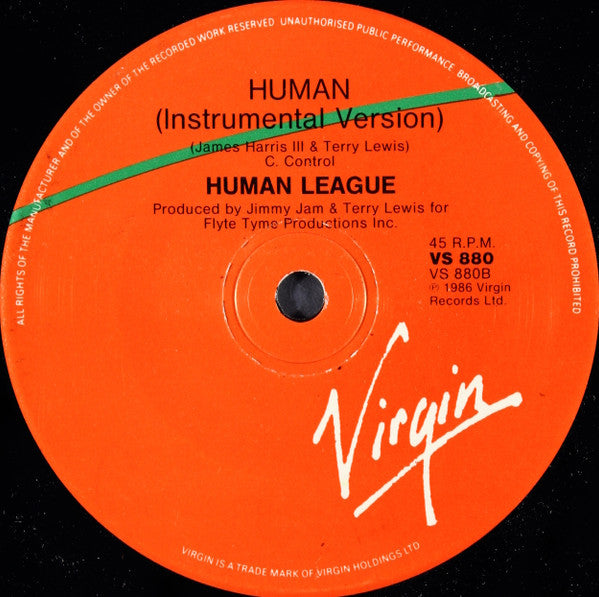 The Human League : Human (7", Single)