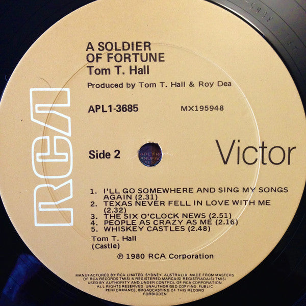 Tom T. Hall : A Soldier Of Fortune (LP, Album)