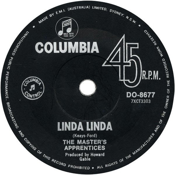 The Master&#39;s Apprentices : Linda Linda (7&quot;, Single)