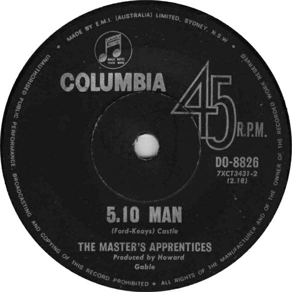 The Master&#39;s Apprentices : 5.10 Man (7&quot;, Single)