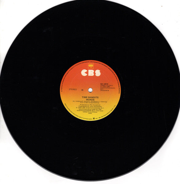 Time Bandits : Listen To The Man With The Golden Voice (12", Single)