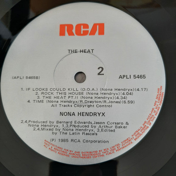 Nona Hendryx : The Heat (LP, Album)