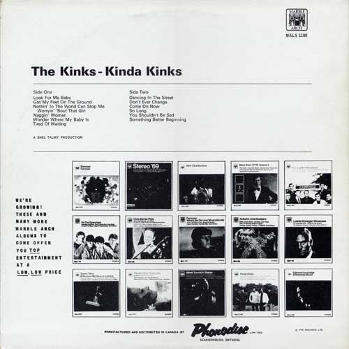 The Kinks : Kinda Kinks (LP, Album, RE)