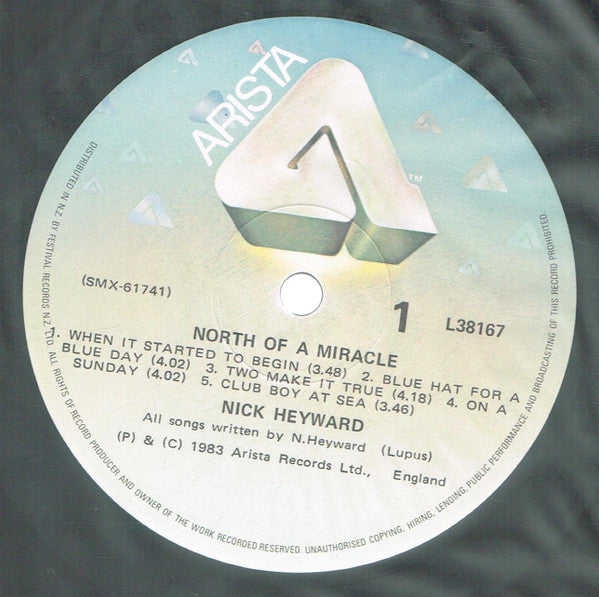 Nick Heyward : North Of A Miracle (LP, Album, Gat)
