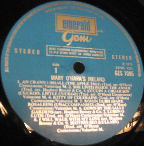 Mary O'Hara : Mary O'Hara's Ireland (LP)