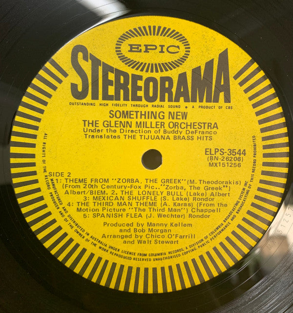 The Glenn Miller Orchestra : Something New - The Tijuana Brass Hits (LP)