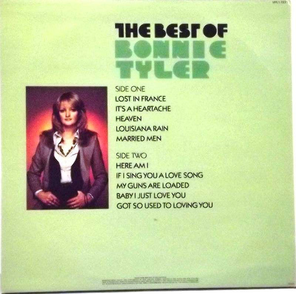 Bonnie Tyler : The Best Of Bonnie Tyler (LP, Comp)