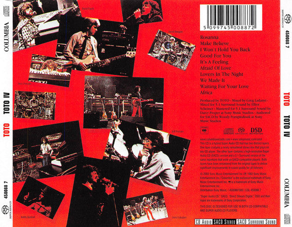 Toto : Toto IV (SACD, Hybrid, Multichannel, Album, RE)