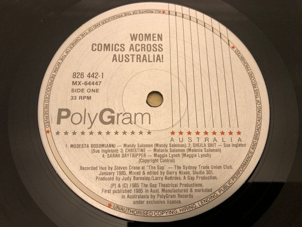Various : Women Comics Across Australia (LP)