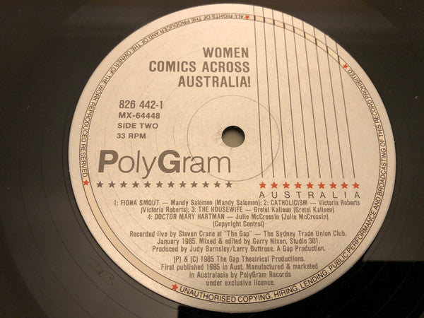 Various : Women Comics Across Australia (LP)