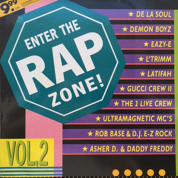 Various : Enter The Rap Zone! Vol. 2 (LP, Comp)