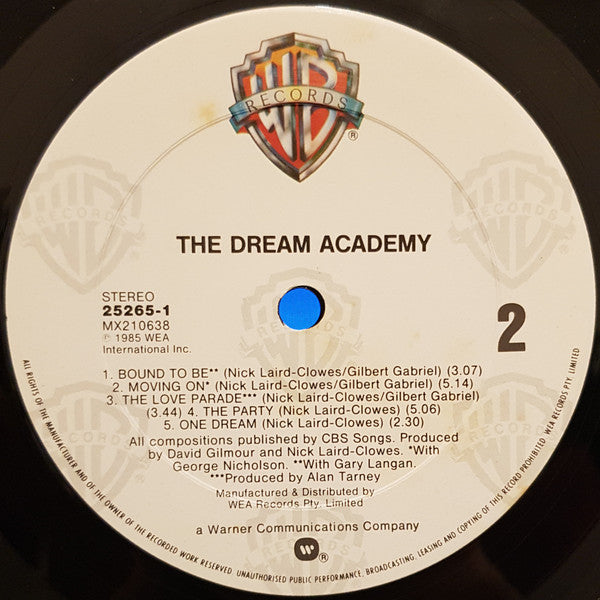 The Dream Academy : The Dream Academy (LP, Album)