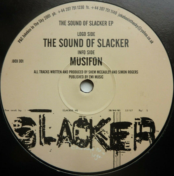 Slacker : The Sound Of Slacker EP (12&quot;, EP)