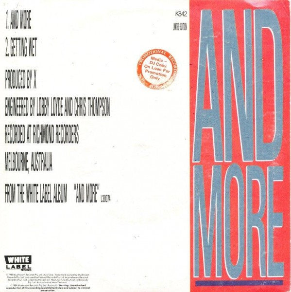 X (10) : And More (7", Single, Ltd)