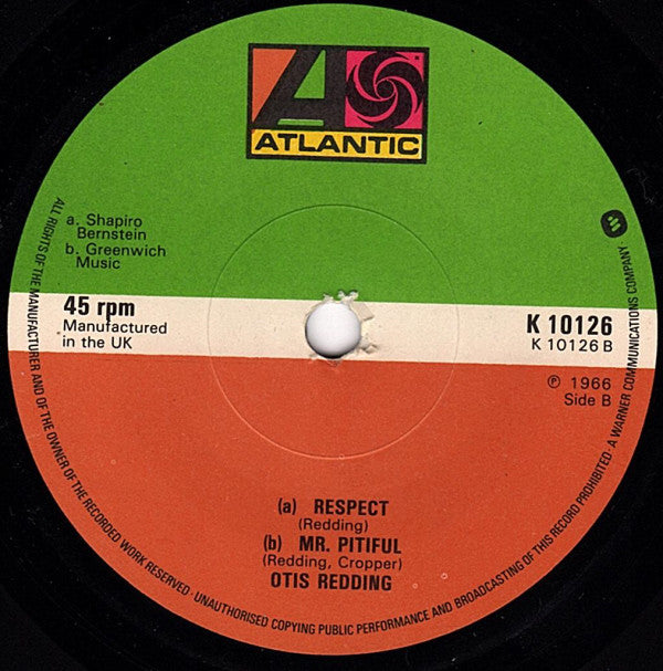Otis Redding : (Sittin' On) The Dock Of The Bay (7", RE)