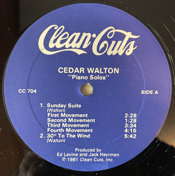 Cedar Walton : Piano Solos (LP, Album)