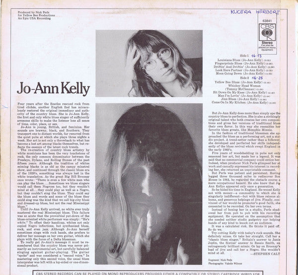 Jo-Ann Kelly : Jo-Ann Kelly (LP, Album)