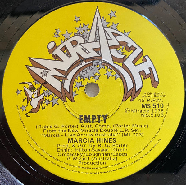 Marcia Hines : Music Is My Life (7", Single)