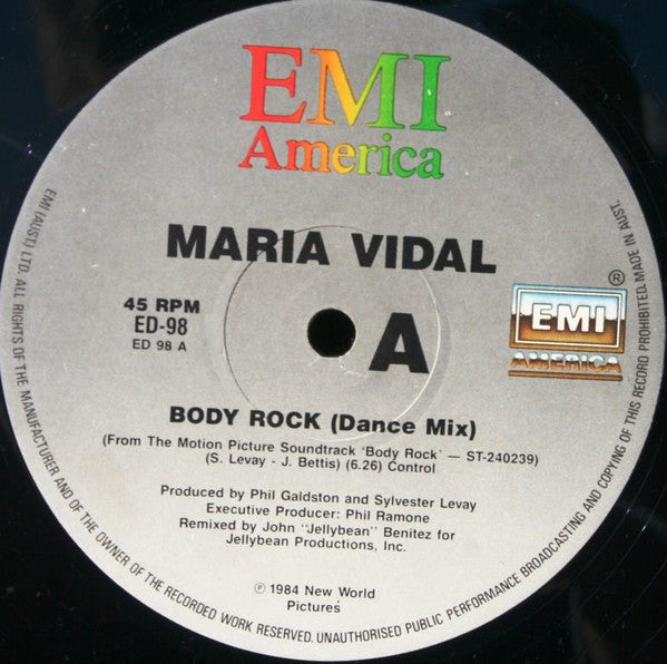 Maria Vidal : Body Rock (12", Single)