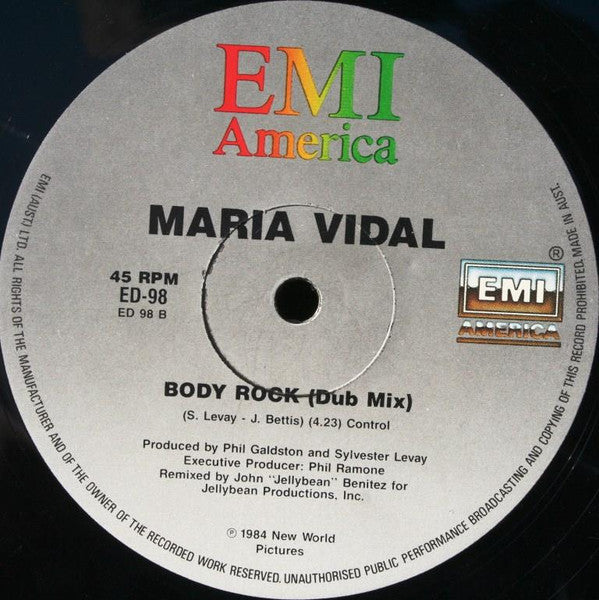 Maria Vidal : Body Rock (12", Single)