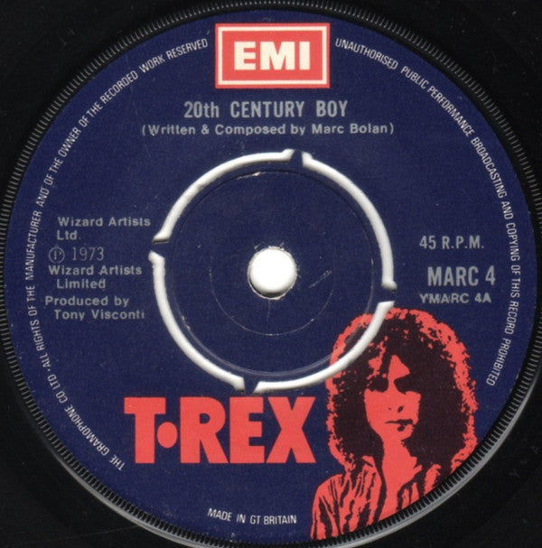 T. Rex : 20th Century Boy (7", Single)