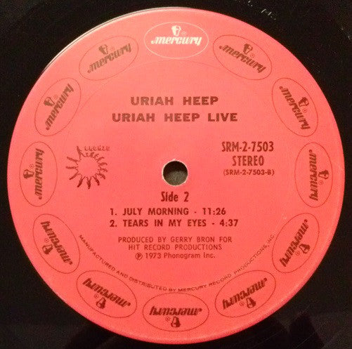 Uriah Heep : Uriah Heep Live (2xLP, Album, San)