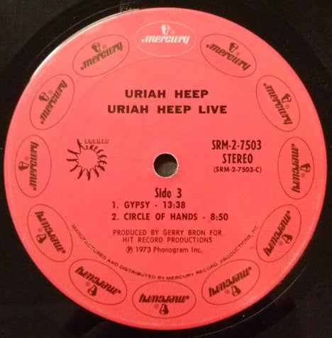 Uriah Heep : Uriah Heep Live (2xLP, Album, San)