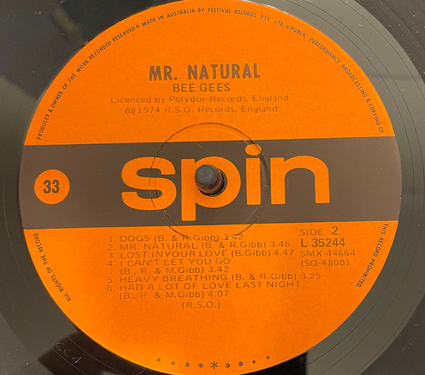 Bee Gees : Mr. Natural (LP, Album)