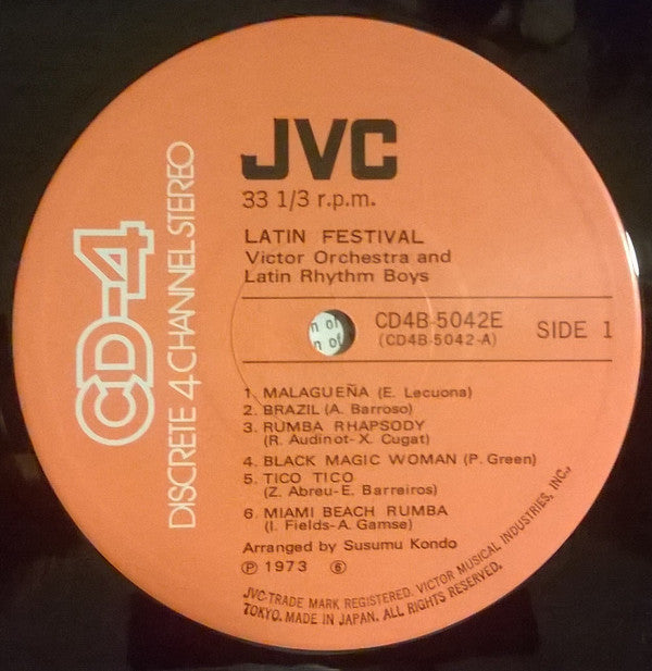 Victor Orchestra And Latin Rhythm Boys : Latin Festival (LP, Quad)